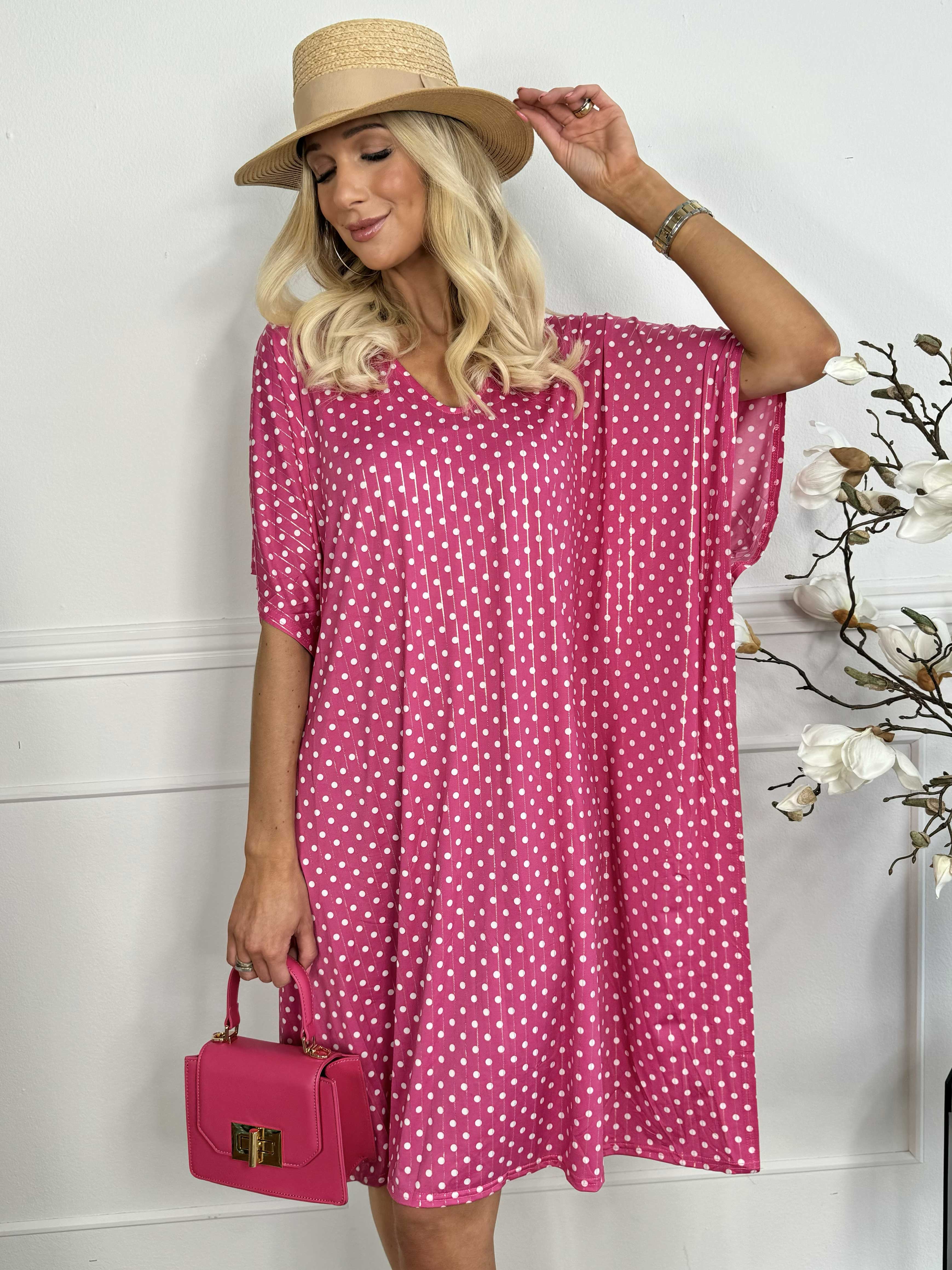 Azmina Dot - Tunikaklänning i lös passform med resår